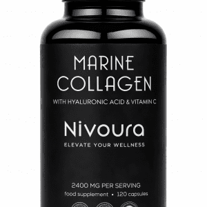 Marine Collagen Supplement 2400mg - 120 Tablets with Hyaluronic Acid & Vitamin C
